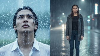 Kumpulan Prompt Gemini AI Foto di Tengah Hujan yang Natural dan Estetik