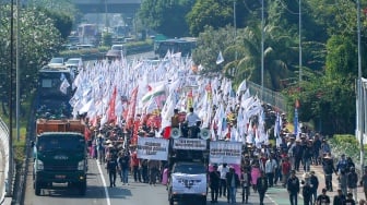 Hari Tani Nasional, Jalan Depan Gedung DPR RI Macet! Ini Rute Alternatif yang Disiapkan Polisi