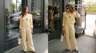 All-Out! Intip OOTD Tasya Farasya saat Hadiri Sidang Cerai Perdana