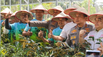 Silaturahmi Kapolda Riau dengan Petani, Momentum Hari Tani Nasional di Tabung Harmoni Hijau