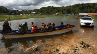 Diguyur Hujan Deras, Air Danau Paniai di Papua Meluap