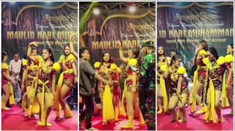 Bukan Pengajian, Panggung Maulid Nabi Malah Jadi Arena Joget