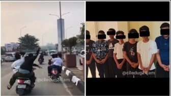 Aksi Koboi di Siang Bolong, 7 Pelajar SMP Pamer Celurit di Jalanan Berakhir di Kantor Polisi