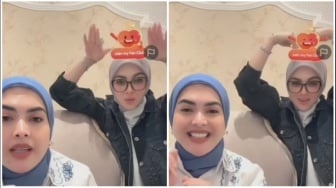 Debut Live TikTok Bareng Sang Adik, Syahrini Bingung saat Disawer dan Dapat Gift