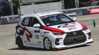 New Agya GR Sport TGRI Mendominasi Podium Kejurnas Slalom Yogyakarta 2025