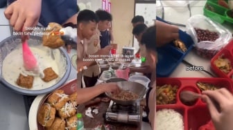 Dari Tahu Isi Krispi Hingga Rujak Dadakan! Viral Aksi Kocak Siswa Daur Ulang Menu MBG di Sekolah