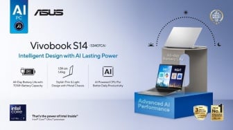 ASUS Zenbook S14 OLED (UX5406SA), Laptop Tipis Terbaik Berbasis Teknologi AI