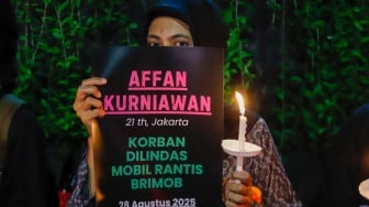 Aksi Peringatan Satu Bulan Kematian Affan Kurniawan dan Korban Tragedi 29 Agustus