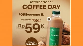 Khusus Hari Ini, Promo Foreveryone 1L mulai dari Rp59.000 di Fore Coffee