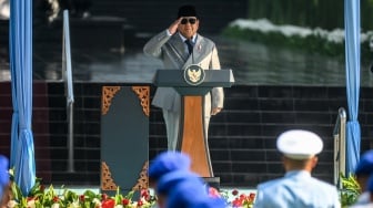 Potret Presiden Prabowo Pimpin Langsung Upacara Hari Kesaktian Pancasila 2025