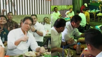 Menkeu Purbaya Makan di Kantin DJP, Gaya Merakyatnya Disorot Pedagang UMKM