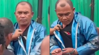 Diikat Warga saat Tertangkap, Viral Polisi Pura-pura Beli Tomat Jambret Kalung Pedagang!