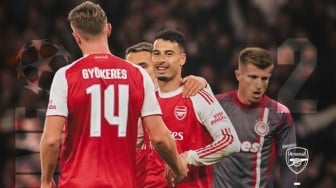 Hasil Liga Champions: Seperti Biasanya, Arsenal Tampil Apik dan Gilas Olympiakos