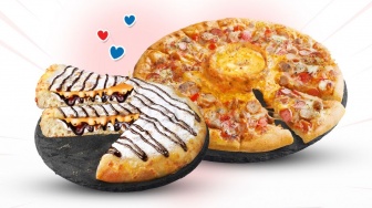 Promo Domino's Pizza: Diskon 45 Persen 1 Large Pizza Volcano Cheese Plus Martabak Pizza