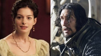 Anne Hathaway dan Adam Driver Disatukan dalam Proyek Film Alone at Dawn