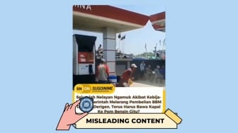 CEK FAKTA: Klaim Protes Nelayan Soal Jeriken di Palabuhanratu Keliru