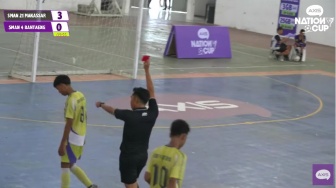 SMA N 21 Makassar Libas SMA N 4 Bantaeng 4-0, Laga Panas Diwarnai Kartu Merah