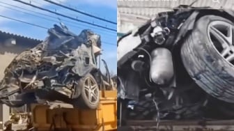 Penampakan Mobil Mercy Ringsek di Reruntuhan Ponpes Al Khoziny Sidoarjo, Milik Siapa?