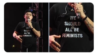 Arti We Should All Be Feminists, Pesan di Kaus Andika Kangen Band yang Gemparkan Synchronize Fest