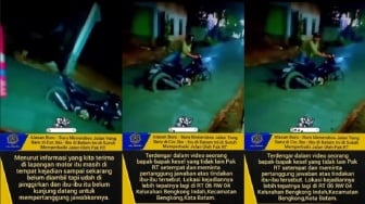 Nekat Terobos Jalan Baru Dicor, Aksi Ibu Pengendara Motor Ini Berakhir Diamuk Pak RT
