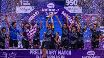 Rayakan Kemenangan di Lapangan Futsal, Lagu We Are The Champion Menggema