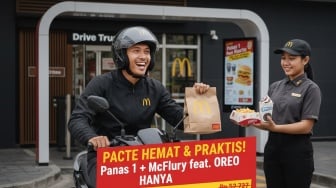 Khusus Pengguna Motor! Nikmati PaNas 1 + McFlurry feat. OREO Cuma Rp27 Ribuan di Drive Thru McD