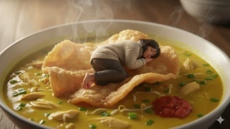 8 Prompt Gemini AI Foto Sendiri Tidur di Atas Makanan, Menghibur Bikin Ketawa