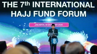 Siasana The 7th International Hajj Fund Forum, pada Kamis (8/10/2025). [Handout]
