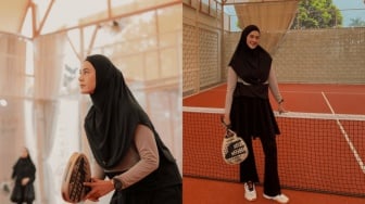 4 OOTD Paula Verhoeven: Tampil Stylish di Lapangan Padel Meski Berhijab!