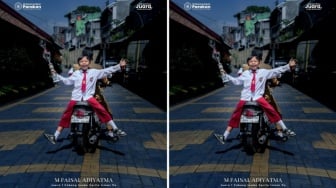 Unik! SD Muhammadiyah Ini Rayakan Kemenangan dengan Foto Konsep Berkelas