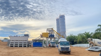 Batching Plant WSBP Pangkalan Balai Betung Dukung Distribusi dan Konektivitas Transportasi Sumsel
