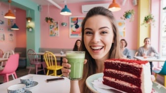 Kumpulan Prompt Gemini AI Foto Sendiri Santai di Kafe dan Tempat Makan