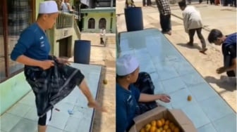 Video Diduga Ustaz Tendang Makanan untuk Santri Viral di Media Sosial