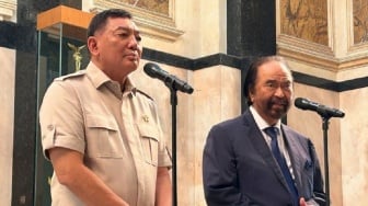 Surya Paloh Mendadak Temui Menhan Sjafrie Sjamsoeddin, Ada Apa?