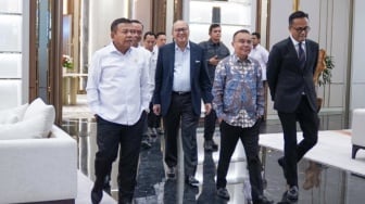 Dasco dan Mensesneg Sambangi Rosan Roeslani di Danantara, Ini yang Dibahas