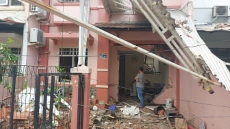 Terekam CCTV! Detik-detik Tabung Gas 12 Kg Meledak di Cengkareng, Rumah Hancur, 2 Terluka