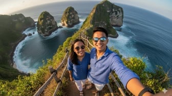 Contoh Prompt Gemini AI Foto Romantis Bareng Pasangan di Tempat Ikonik Bali