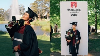 Pesona Amanda Rawles di Hari Wisuda: Anggun dengan Sentuhan Kebaya Modern