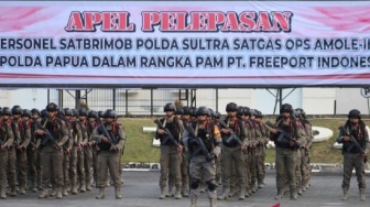 Polda Sultra Kirim 100 Brimob Amankan Freeport