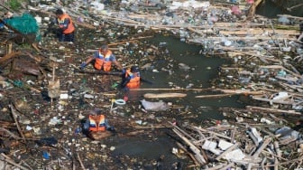 Aksi River Clean Up di Bali
