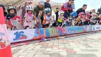 Ratusan Pebalap Cilik Beradu Cepat di Journalist MTB Pushbike Competition 2025, Intip Keseruannya