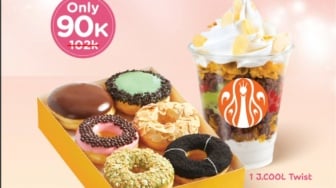 Mulai Hari Ini Promo Spesial JCO:  Lusin Donat + JCool Twist Hanya 90K