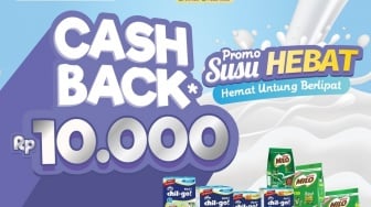 Cek Katalog Promo Cashback Susu Hebat di Alfamart, Belanja Sehat Tetap Hemat