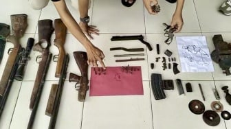 Bandar Narkoba di Lampung Tengah Ternyata Perakit Senpi! Polisi Sita Gambar Desain Revolver