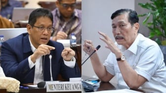 Tak Saling Sapa di Sidang Paripurna, Isu Keretakan Purbaya dan Luhut Kian Mencuat
