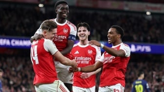 5Fakta Kemenangan 4-0 Arsenal atas Atletico Madrid: Rekor Tanpa Kebobolan