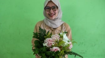 Belajar Merangkai Bunga di Festival Hortikultura 2025