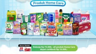 Promo Cashback Rp10.000 Belanja Produk Home Care di Alfamart
