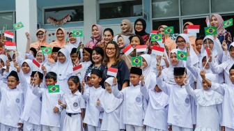 Potret Janja Da Silva, Ibu Negara Brazil Cek Ombak Program MBG di Jakarta