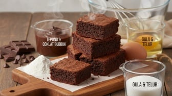Resep Brownies Kukus Takaran Gelas Lembut Tanpa Ribet dan Cara Membuatnya
